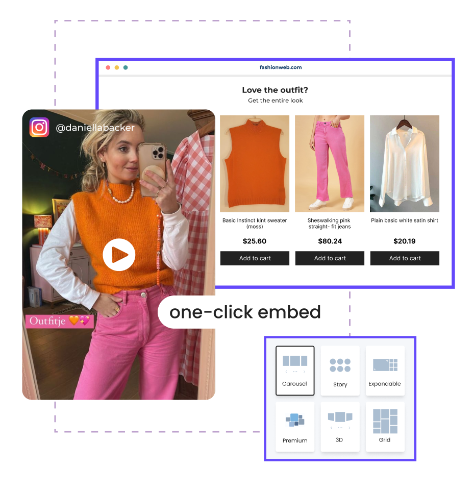 Display customer lookbooks in seconds